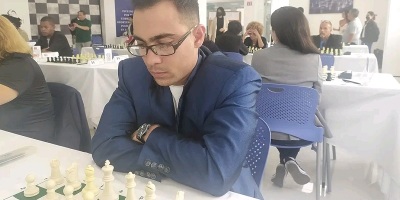 Las Tunas chess player Michel Díaz participates in the X Cup of Quintana Roo